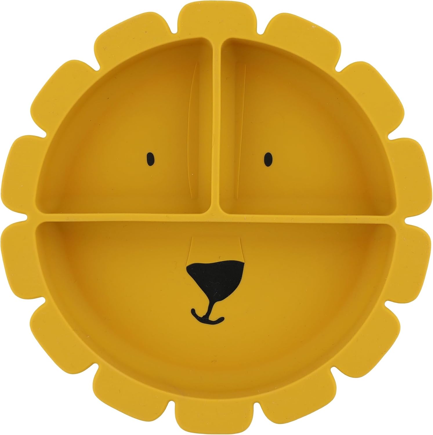 Trixie Sr. León Plato de Silicona con Ventosa para Bebés y Niños Pequeños con Ventosa Fuerte, Antideslizante, Apto para Microondas y Lavavajillas, Perfecto para Destete y Control del Bebé